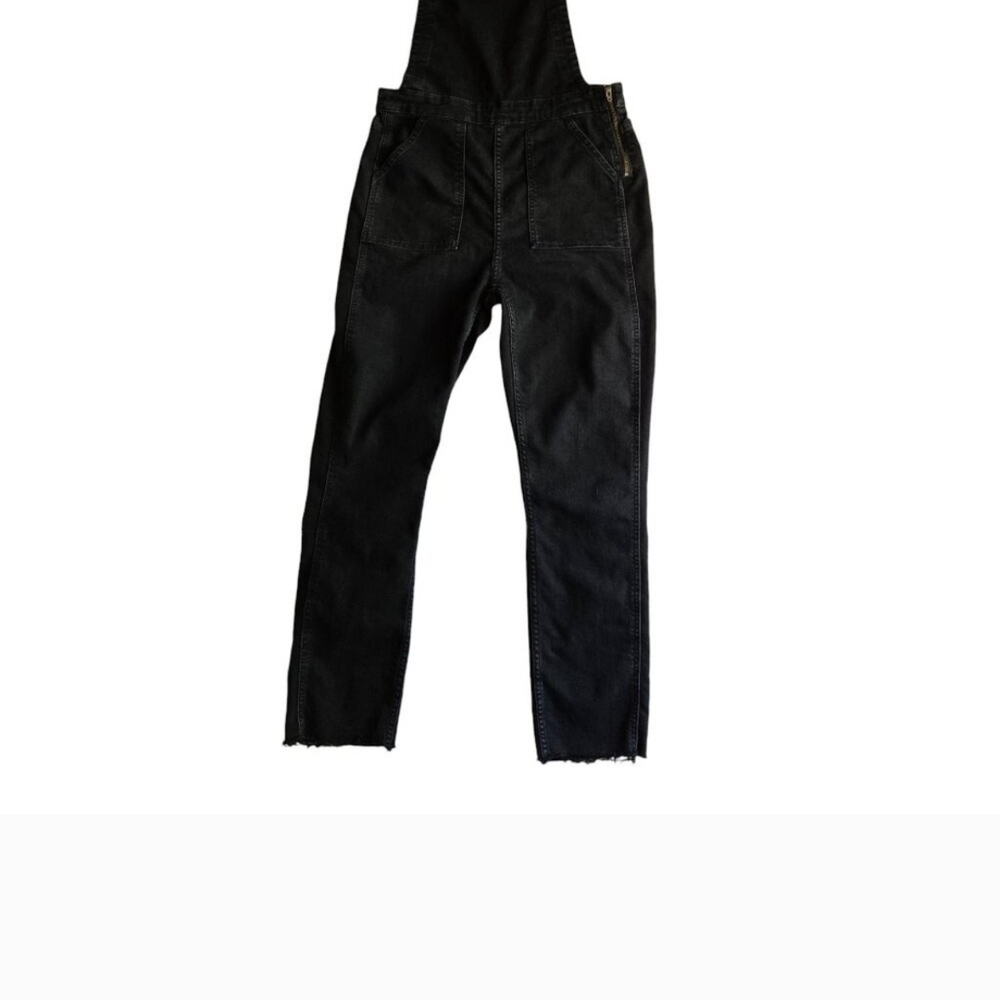 NWOT Madewell Black Denim Overalls Size M